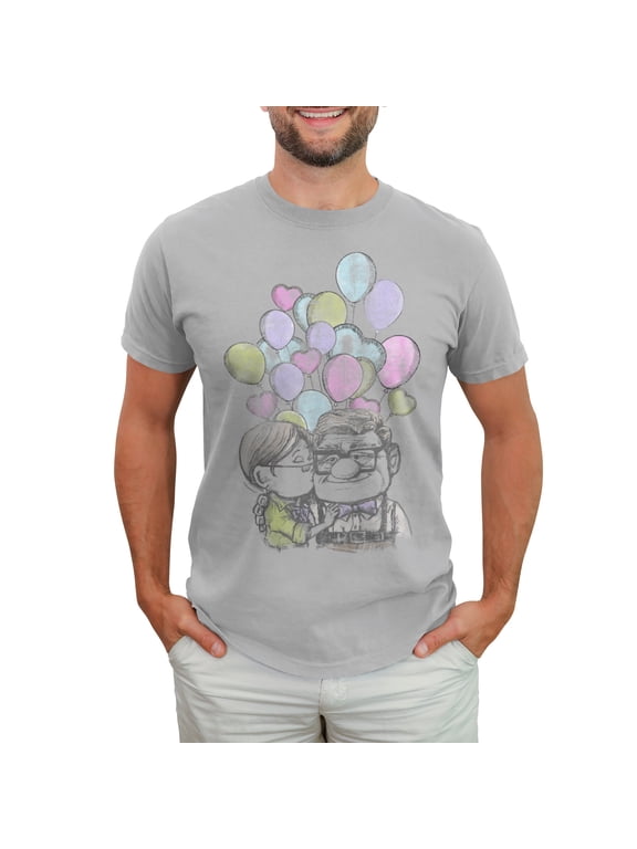 Disney / Pixar's Up Carl And Ellie Men's Valentine's Day Tee Color: Silver Size: M