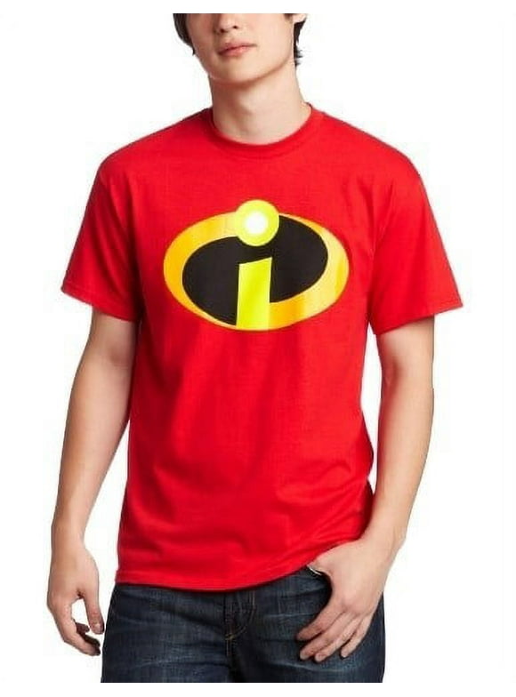 Disney Pixar the Incredibles Basicon Logo Classic Apparel, Men's Graphic Crew Neck Short Sleeve T-Shirt, Sizes S-3XL (Men's & Big Men's)