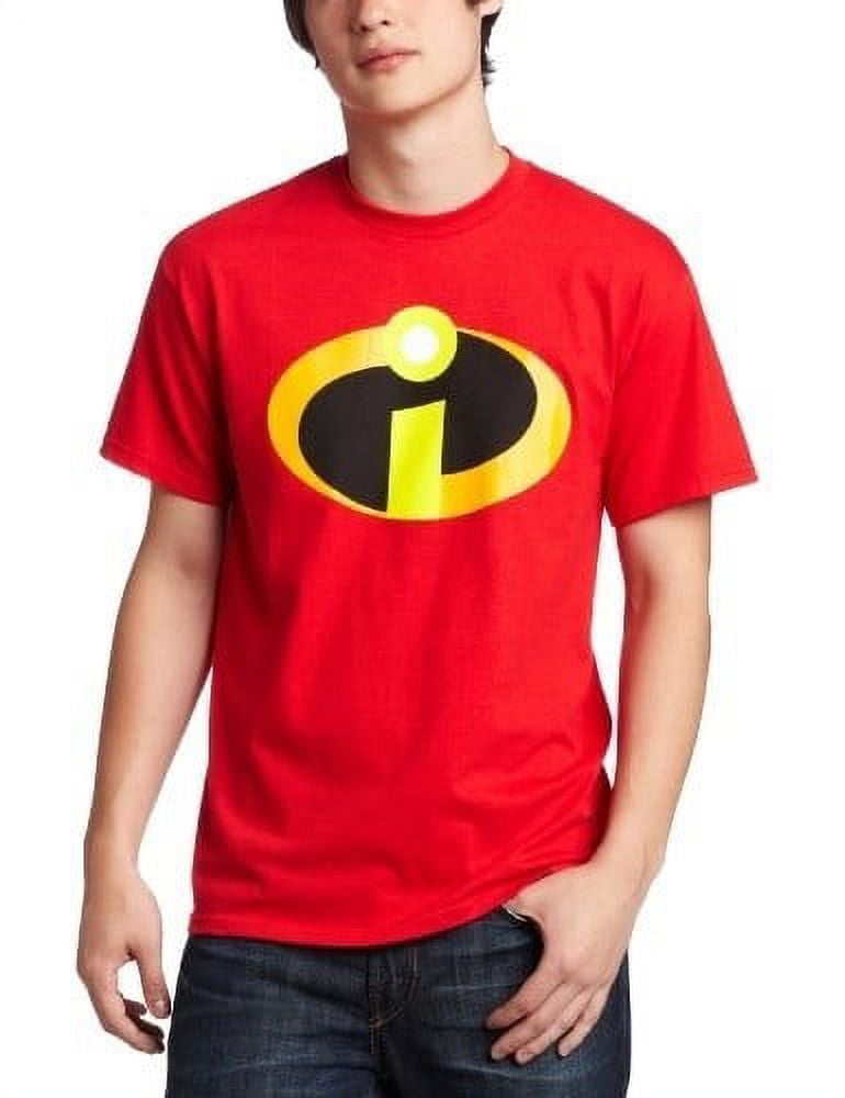 Disney Pixar the Incredibles Basicon Logo Classic Men's Graphic T-Shirt,  Sizes S-3XL