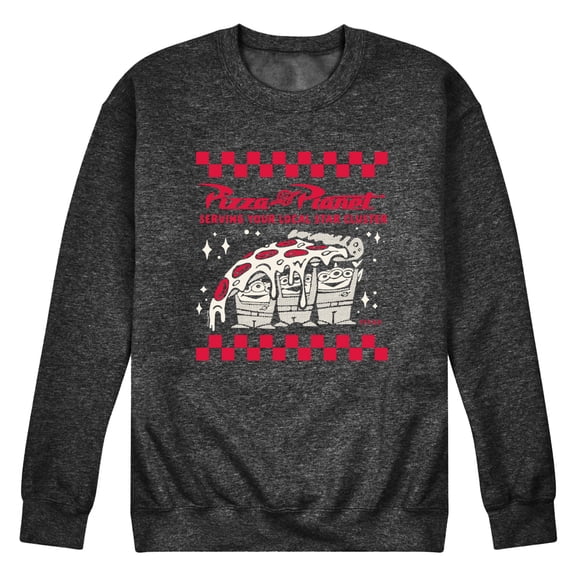 Disney - Pizza Planet Box - Men's Long Sleeve Crew Fleece Sweatshirt