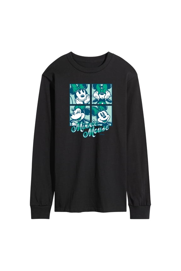 - Plaid Minnie Mouse - Men's Long Sleeve Graphic T-Shirt