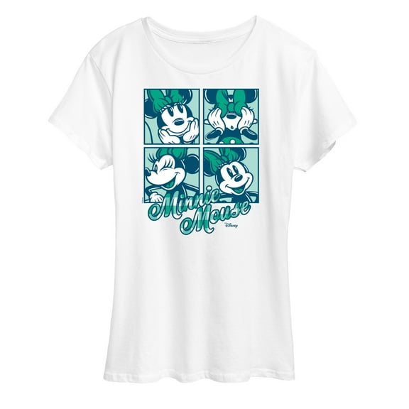 Disney - Plaid Minnie Mouse - Women's Short Sleeve Graphic T-Shirt