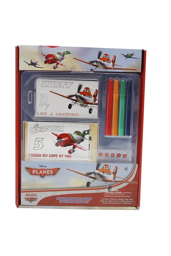 Planes: Decorate Your Own Luggage Tag Kit
