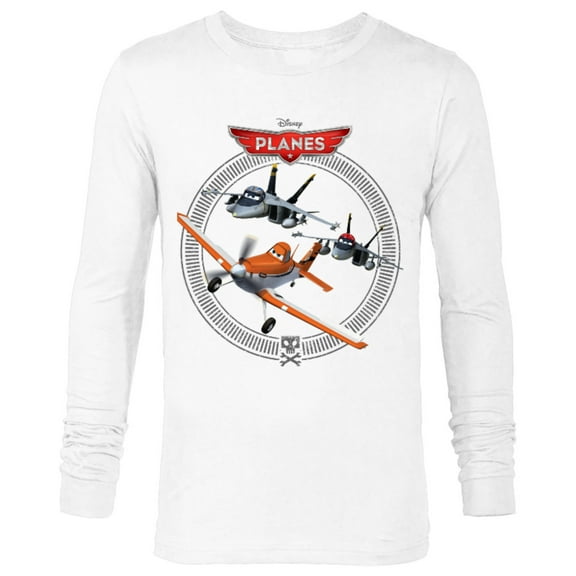 Disney Planes Dusty Crophopper with Bravo and Echo T-Shirt - Long Sleeve T-Shirt for Men - Customized-White