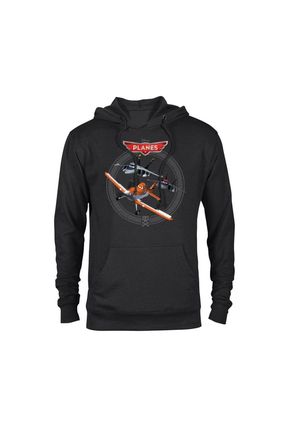 Planes Dusty Crophopper with Bravo and Echo T-Shirt - Pullover Hoodie for Adults - Customized-Black