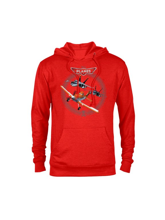 Planes Dusty Crophopper with Bravo and Echo T-Shirt - Pullover Hoodie for Adults - Customized-Red Heather