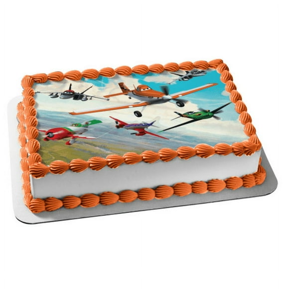 Disney Planes Dusty Ripslinger Skipper El Chupacabra Edible Cake Topper Image, By A Birthday Place