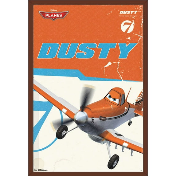 Disney Planes - Dusty Wall Poster, 22.375" x 34", Framed