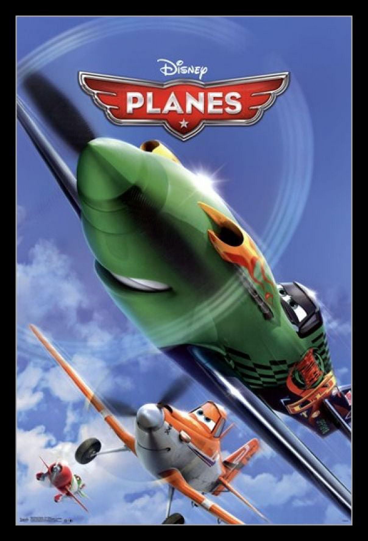 Disney Planes Movie Laminated & Framed Poster Print (24 x 36
