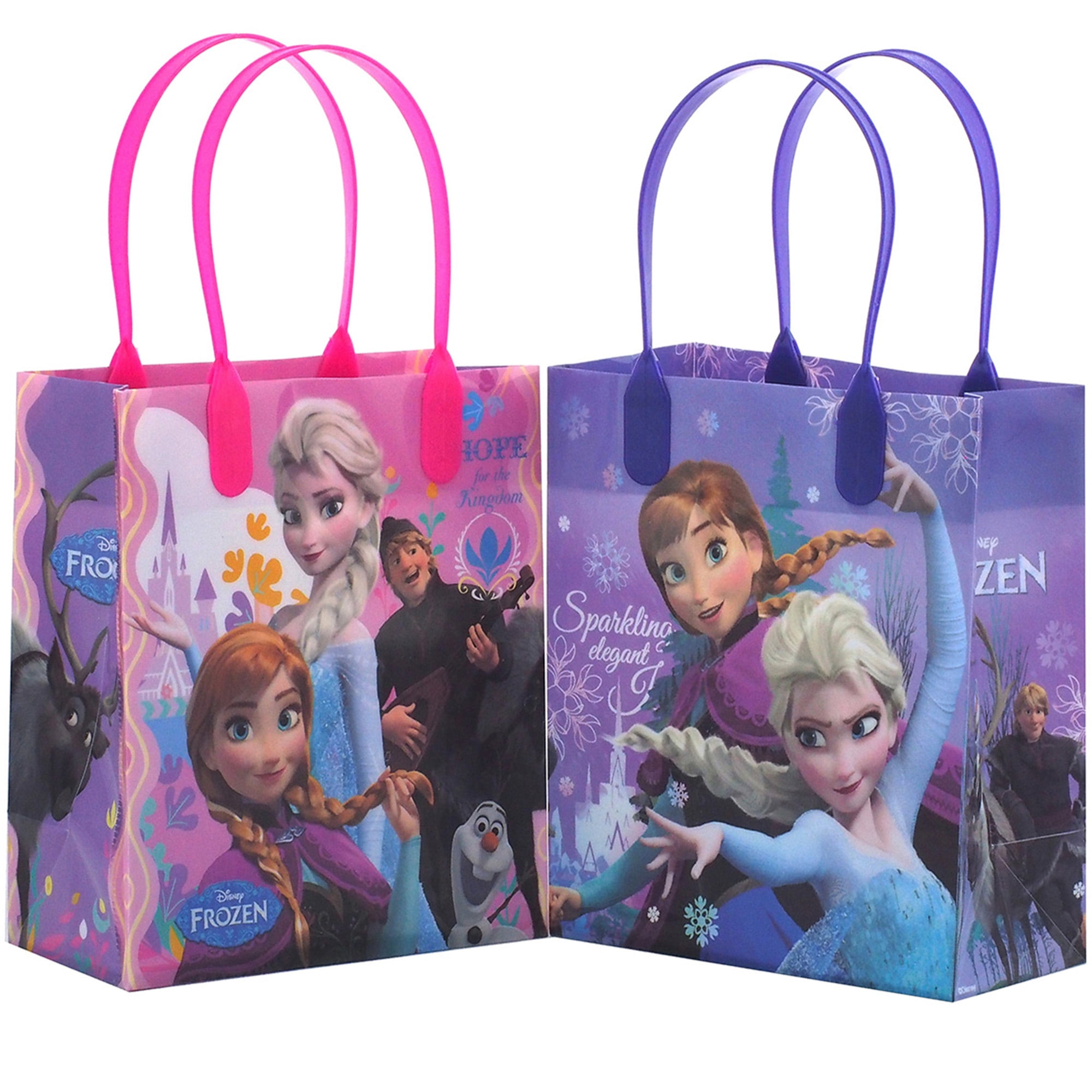 Disney Plastic Frozen Party Favor Bags, 12 Count