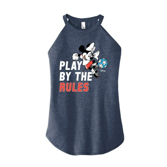 Disney - Play By The Rules Soccer  - Juniors High Neck Tank Top