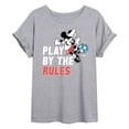 thumbnail image 1 of Disney - Play By The Rules Soccer  - Juniors Ideal Flowy Muscle T-Shirt, 1 of 5