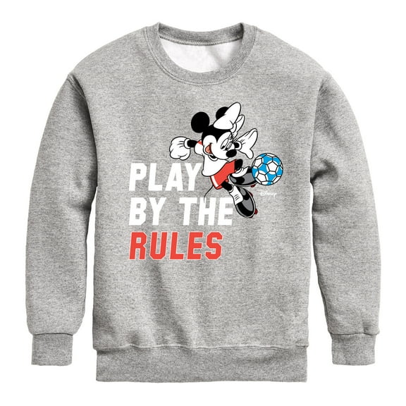 Disney - Play By The Rules Soccer - Toddler & Youth Crewneck Fleece Sweatshirt