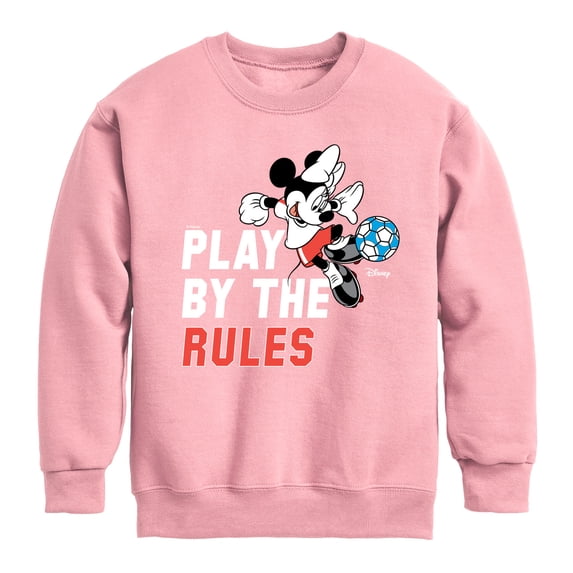 Disney - Play By The Rules Soccer - Toddler & Youth Crewneck Fleece Sweatshirt
