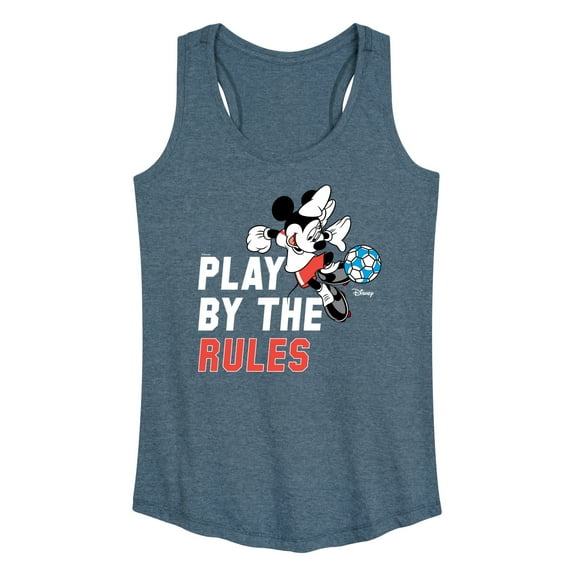 Disney - Play By The Rules Soccer - Women's Racerback Tank Top