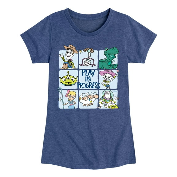 Disney - Play In Progress - Toddler & Youth Girls Short Sleeve Graphic T-Shirt