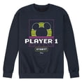 thumbnail image 1 of Disney - Player 1 Start  - Men's Crew Neck Fleece Pullover, 1 of 4