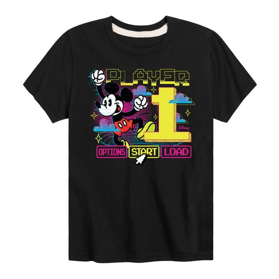 Disney - Player 1 Start - Toddler & Youth Short Sleeve Graphic T-Shirt