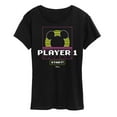 thumbnail image 1 of Disney - Player 1 Start  - Women's Short Sleeve Graphic T-Shirt, 1 of 5