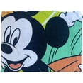 thumbnail image 1 of Disney Plush Cotton Mickey Mouse Surfing Beach Towel 28x58, 1 of 2