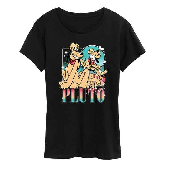 Disney - Pluto 90S Collage - Women's Short Sleeve Graphic T-Shirt