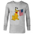 thumbnail image 1 of Disney Pluto Americana - Long Sleeve T-Shirt for Men - Customized-Athletic Heather, 1 of 5