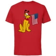 thumbnail image 1 of Disney Pluto Americana - Short Sleeve Cotton T-Shirt for Adults - Customized-Red, 1 of 5