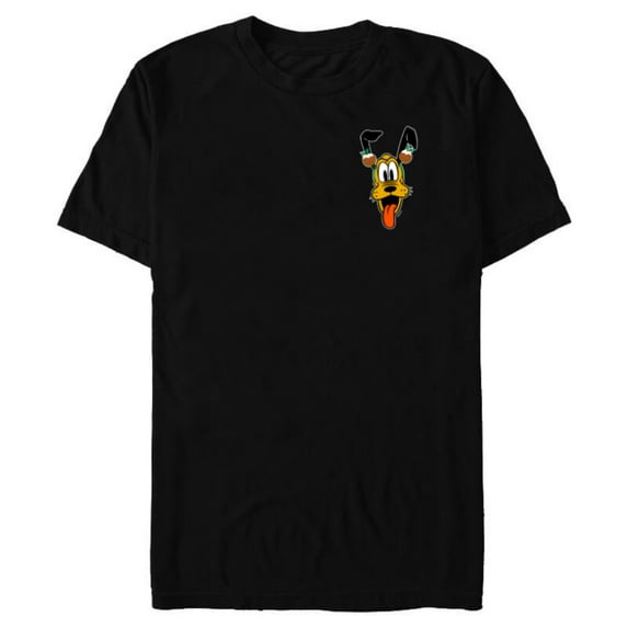 Disney Pluto Christmas Pudding Holiday Headband Corner Art - Short Sleeve Blended T-Shirt for Adults - Customized-Black