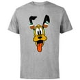 thumbnail image 1 of Disney Pluto Christmas Pudding Holiday Headband - Short Sleeve Cotton T-Shirt for Adults - Customized-Athletic Heather, 1 of 5