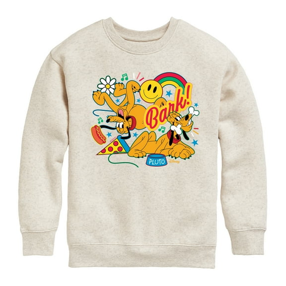 Disney - Pluto Collage - Youth Crewneck Fleece Sweatshirt