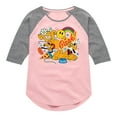 thumbnail image 1 of Disney - Pluto Collage - Youth Girls Raglan Graphic T-Shirt, 1 of 5