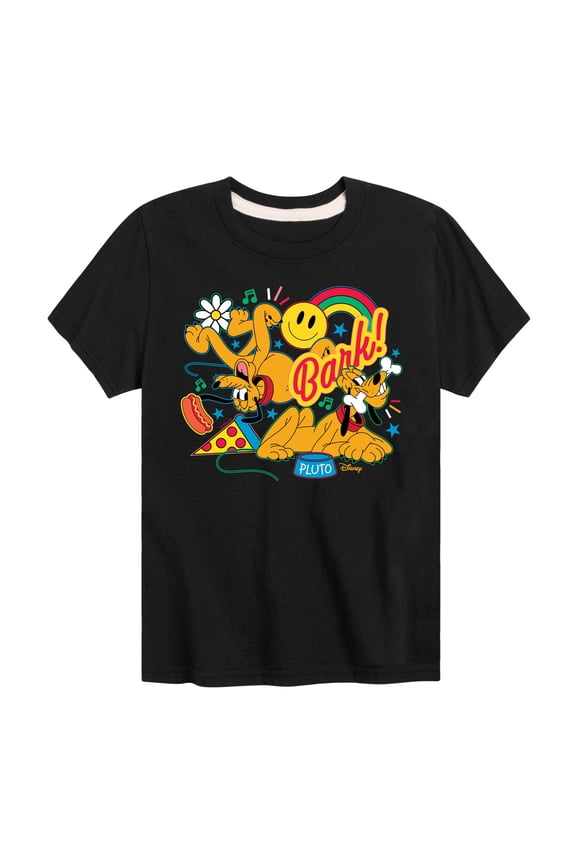 - Pluto Collage - Youth Short Sleeve Graphic T-Shirt
