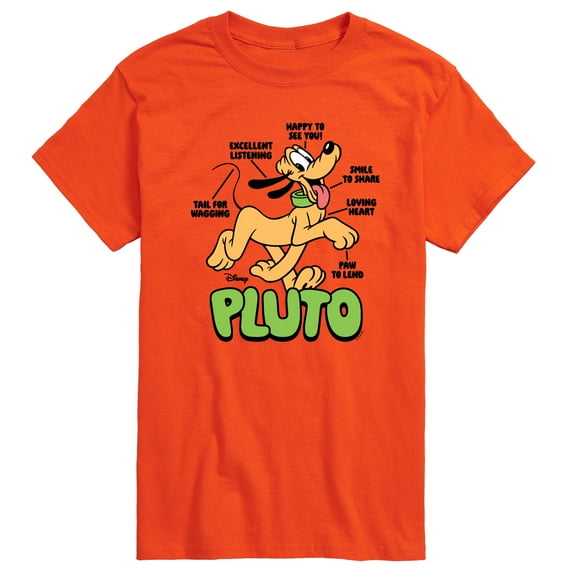 Disney - Pluto Diagram - Men's Short Sleeve Graphic T-Shirt
