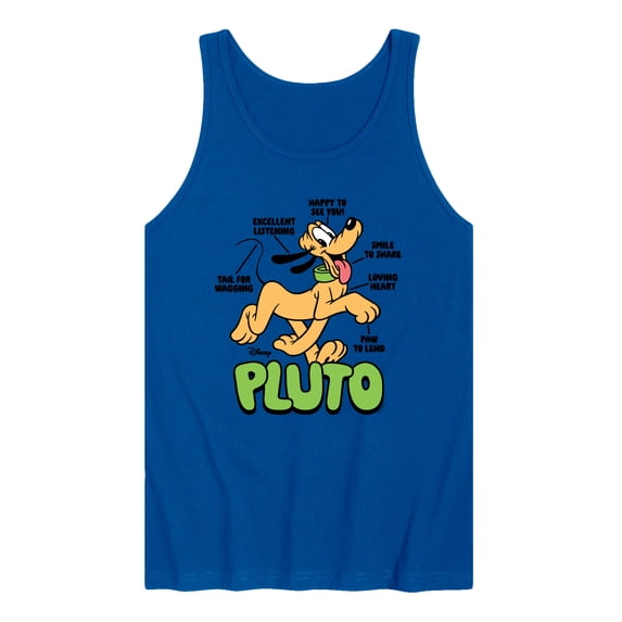 Disney - Pluto Diagram - Men's Sleeveless Graphic Tank