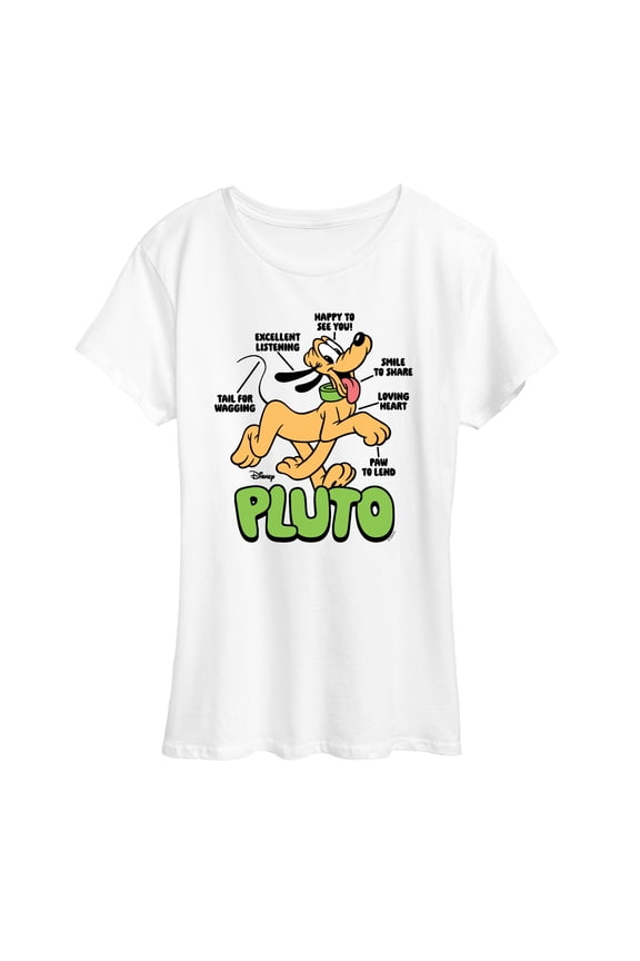 - Pluto Diagram - Women's Short Sleeve Graphic T-Shirt