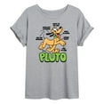 thumbnail image 1 of Disney - Pluto Diagram - Womens Oversized Graphic T-Shirt, 1 of 4