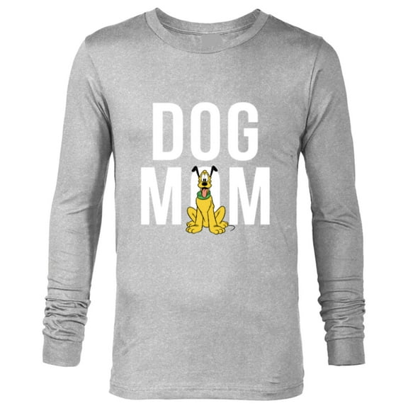 Disney Pluto Dog Mom - Long Sleeve T-Shirt for Men - Customized-Athletic Heather