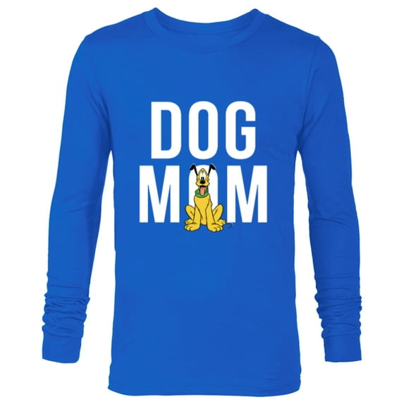Disney Pluto Dog Mom - Long Sleeve T-Shirt for Men - Customized-Navy