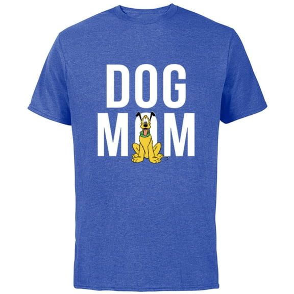 Disney Pluto Dog Mom - Short Sleeve Cotton T-Shirt for Adults - Customized-Royal Heather
