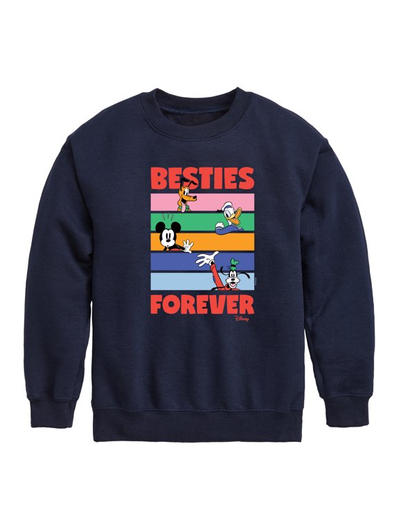 - Pluto, Donald Duck, Mickey & Goofy Boys' Graphic Long Sleeve Fleece Sweatshirt