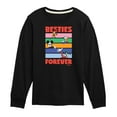 thumbnail image 1 of Disney - Pluto, Donald Duck, Mickey & Goofy - Besties Forever - Youth Long Sleeve Graphic T-Shirt, 1 of 5