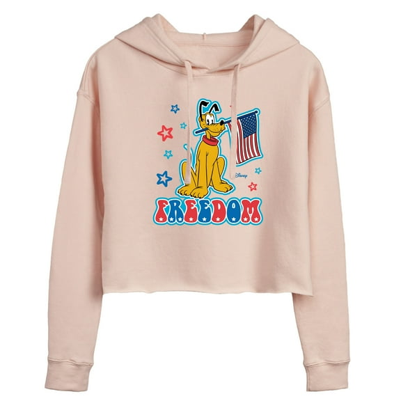 Disney - Pluto Freedom - Juniors Cropped Pullover Hoodie