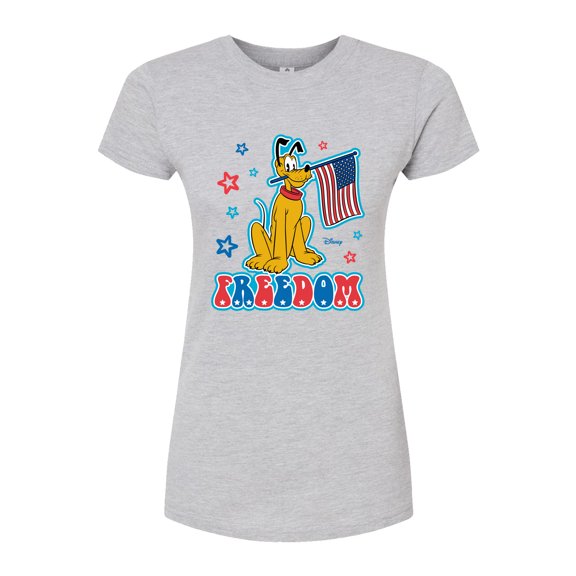 Disney - Pluto Freedom - Juniors Fitted Graphic T-Shirt