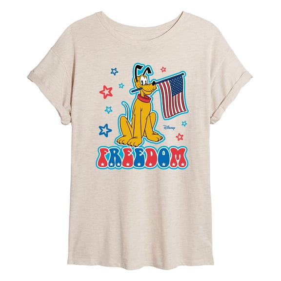 Disney - Pluto Freedom - Juniors Ideal Flowy Muscle T-Shirt