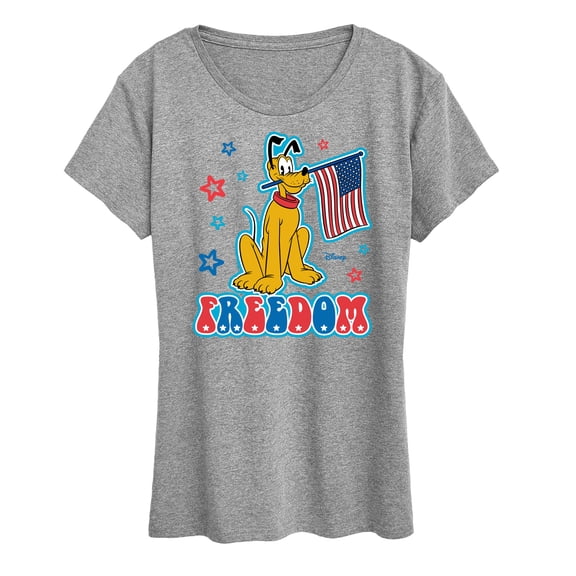 Disney - Pluto Freedom Women's Short Sleeve Graphic T-Shirt