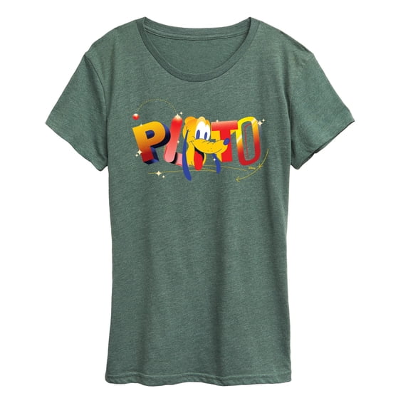 Disney - Pluto Geometric - Women's Short Sleeve Graphic T-Shirt