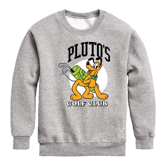 Disney - Pluto Golf - Youth Boys Crew Fleece Sweatshirt