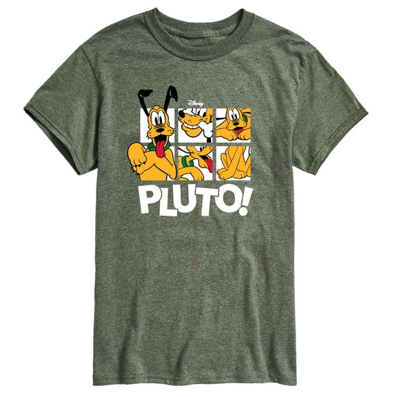 Disney - Pluto Grid - Men's Short Sleeve Graphic T-Shirt