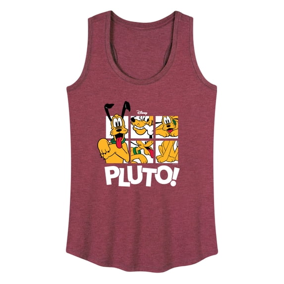 Disney - Pluto Grid Graphic Racerback Tank