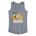 thumbnail image 1 of Disney - Pluto Grid - Women's Racerback Graphic Tank, 1 of 4